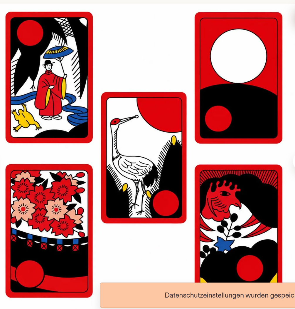 Japanische Hanafuda Spielkarten